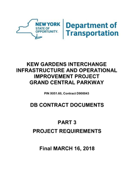 Kew Gardens Interchange Infrastructure and Operational Improvement Project Grand Central Parkway