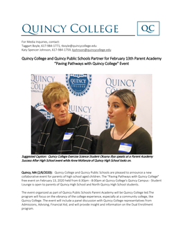 Paving Pathways with Quincy College