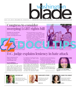 Washingtonblade.Com, Volume 46, Issue 30, July 24, 2015