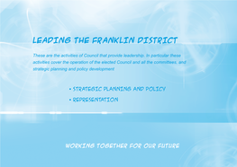 Leading the Franklin District