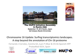 Chromosome 16 Update: Surﬁng Transcriptomics Landscapes