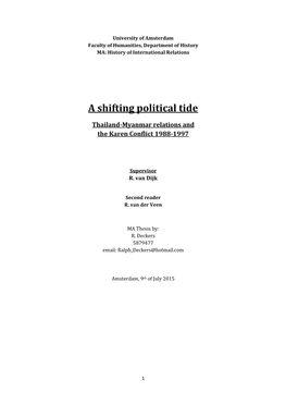 A Shifting Political Tide