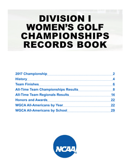 Division I Women's Golf Championships