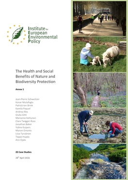 The Health and Social Benefits of Nature and Biodiversity Protection