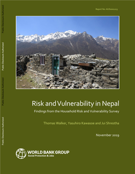 Nepal Findings from the Household Risk and Vulnerability Survey