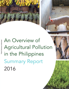 An Overview of Agricultural Pollution in the Philippines Summary Report