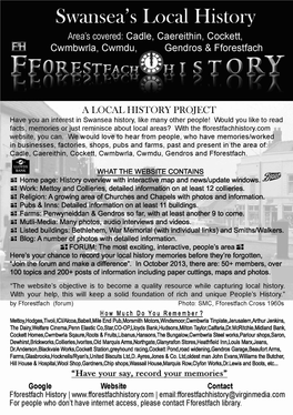 Fforestfach History Flyer October 2013