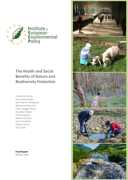The Health and Social Benefits of Nature and Biodiversity Protection