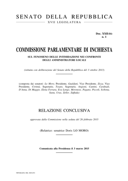 Commissione Parlamentare Di Inchiesta