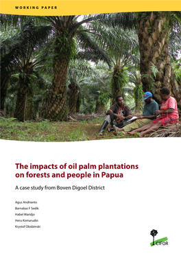 The Impacts of Oil Palm Plantations on Forests and People in Papua