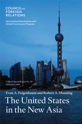 The United States in the New Asia the Cover Photo: Buildings at the Waterfront, Shanghai, China (Getty Images)