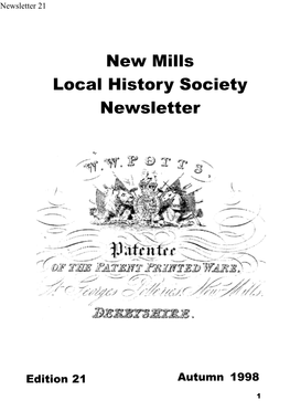 New Mills Local History Society Newsletter