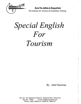 Special English for Tourism