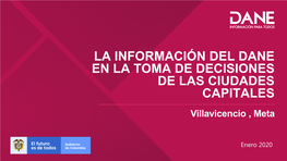 EN LA TOMA DE DECISIONES DE LAS CIUDADES CAPITALES Villavicencio , Meta