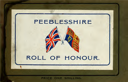 Peeblesshire Roll of Honour