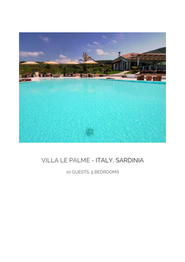 Villa Le Palme - Italy, Sardinia