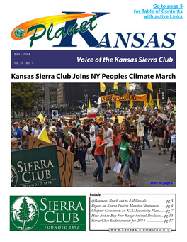 Voice of the Kansas Sierra Club