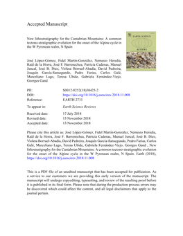 New Lithostratigraphy for the Cantabrian Mountains a Common.Pdf