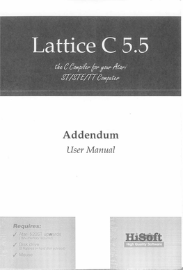 Lattice C V5.5 Addendum