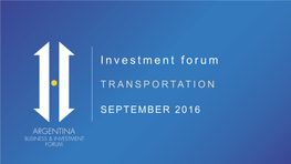 Investment Opportunities Agenda