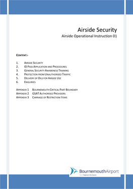 AOI 01; Airside Security