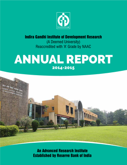 IGIDR Annual Report 2014-2015