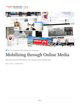 Mobilizing Through Online Media