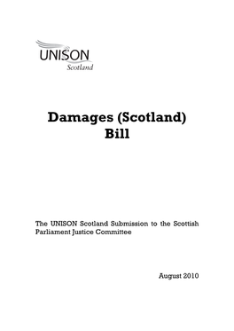 Damages (Scotland) Bill