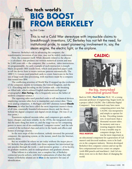 BIG BOOST from BERKELEY by Dick Cortén