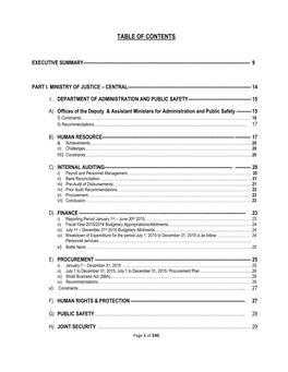 Table of Contents