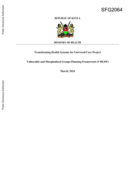 Kenya Demographic and Health Survey (KDHS - 2015)