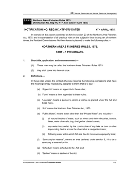 Notification No. Reg.Hc.Ntf-6/75 Dated 4Th April, 1975