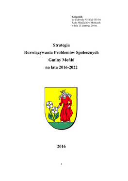 Strategia Rozwiązywania Problemów Społecznych Gminy Mońki