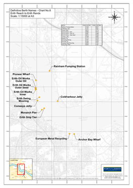 Anchor Bay Wharf European Metal Recycling Pioneer Wharf Conways Jetty Monarch Pier Erith Ship Tier Ords Jetty Rainham Pumping St