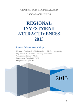 Atrakcyjność Inwestycyjna Regionów 2010