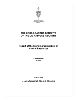 The Cross-Canada Benefits of the Oil and Gas Industry