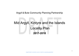 Mid Argyll, Kintyre and the Islands Locality Plan 2017-2018