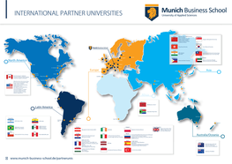 INTERNATIONAL PARTNER UNIVERSITIES University of Applied Sciences