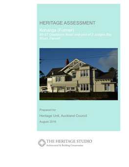 Heritage Assessment