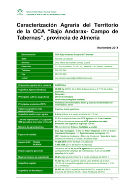 OCA Bajo Andarax-Campo De Tabernas