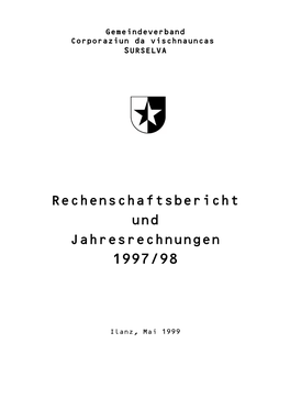 Rechenschaftsbericht Und Jahresrechnungen 1997/98