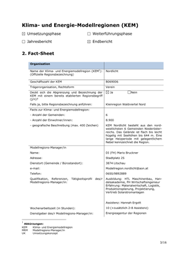 Klima- Und Energie-Modellregionen (KEM)