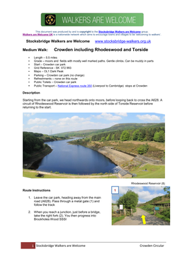 Rhodeswood Walk Instructions Pdf