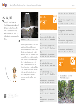 Nandyal Travel Guide - Page 1