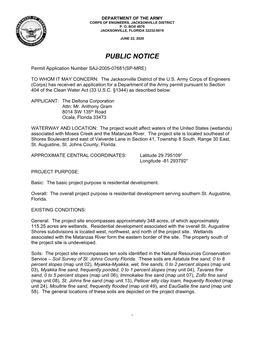 Public Notice with Attachments