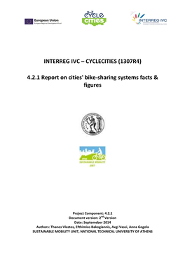 CYCLECITIES: Report on Cities' Bike-Sharing Systems Facts & Figures