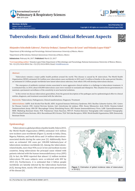 Tuberculosis: Basic and Clinical Relevant Aspects