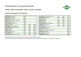 Wharfedale Dalesbus 74 - Summer 2021 Timetable