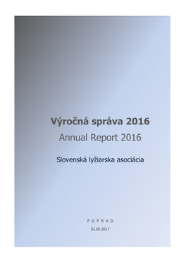 Výročná Správa SLA 2016