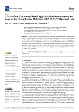 A Microflow Cytometry-Based Agglutination Immunoassay For